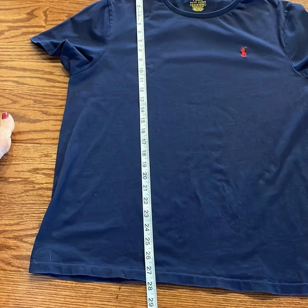 Polo Ralph Lauren custom slim fit extra large navy mens tee short sleeve size XL